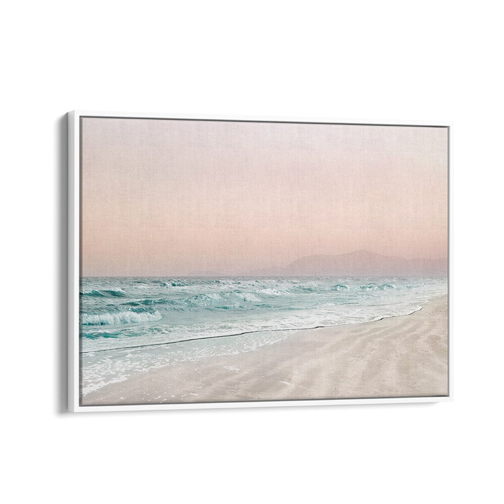 Calm ocean waves and soft sands in BEACH VIBES VI, BEACH PAINTINGS, perfect for your coastal décor.