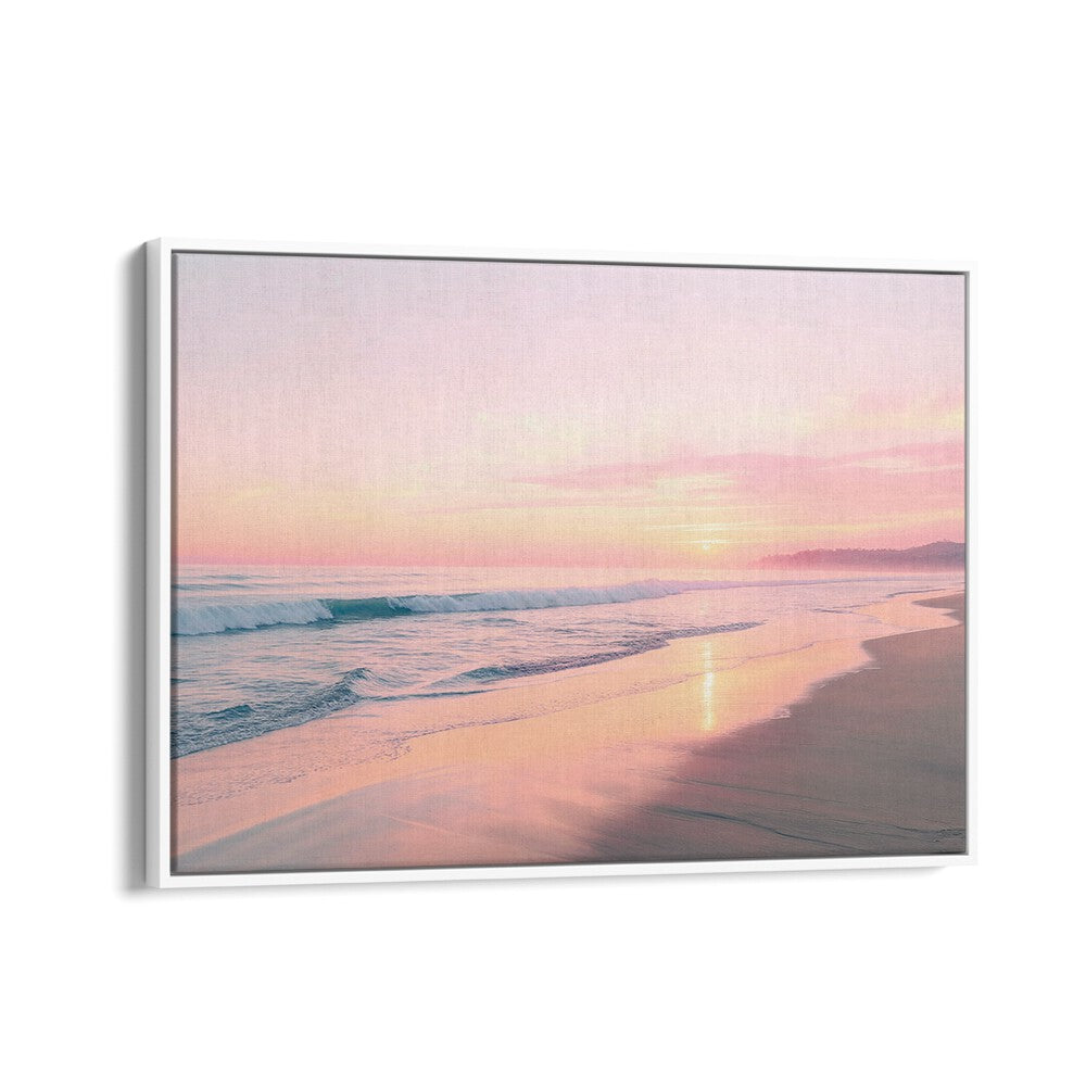 Capture tranquility with SUNSET SERENITY, BEACH PAINTINGS by Philippe Hugonnard, showcasing a serene sunset beach scene.