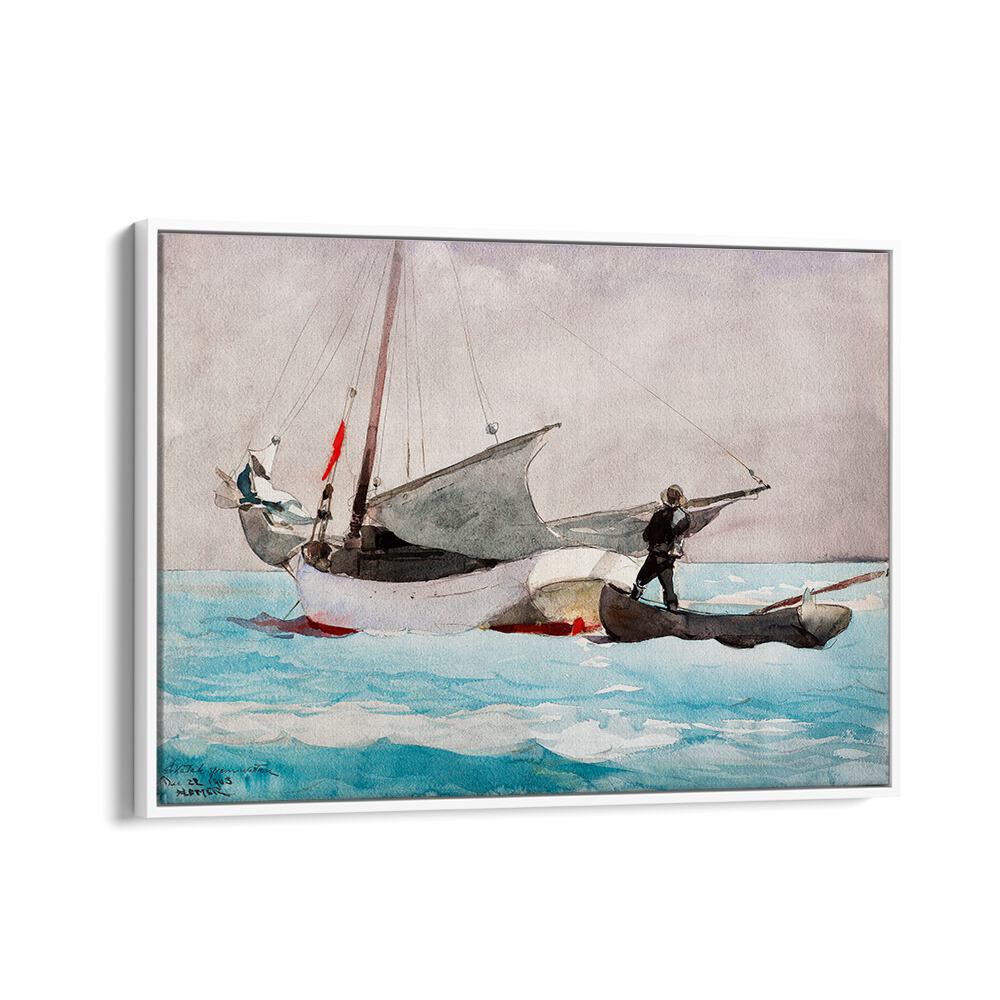 STOWING SAIL (1903) ,  VINTAGE PAINTINGS