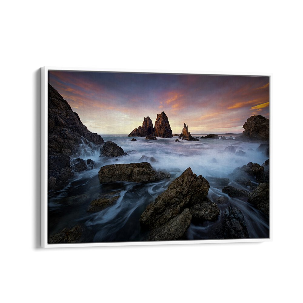 Capture tranquility with MORNING DELIGHT, PHOTOGRAPHY PRINTS, showcasing a stunning coastal sunrise landscape.