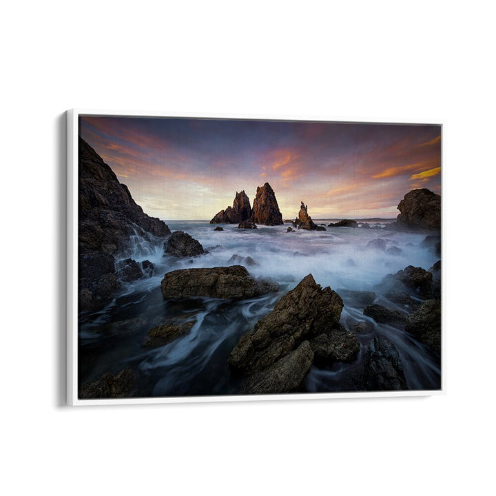 Capture tranquility with MORNING DELIGHT, PHOTOGRAPHY PRINTS, showcasing a stunning coastal sunrise landscape.