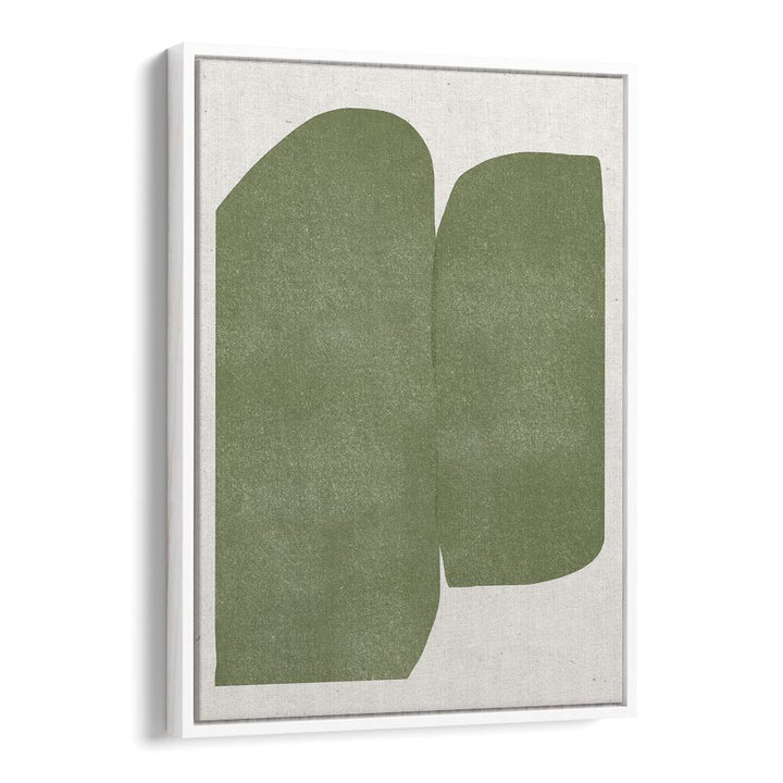 GREEN PAPER CUT MODERN , ABSTRACT PAINTINGS