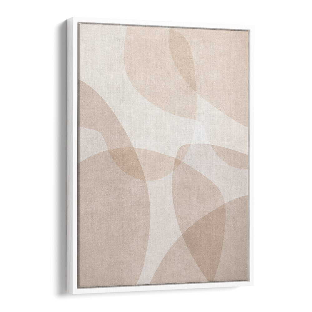 ABSTRACT BEIGE GEOMETRIC ART