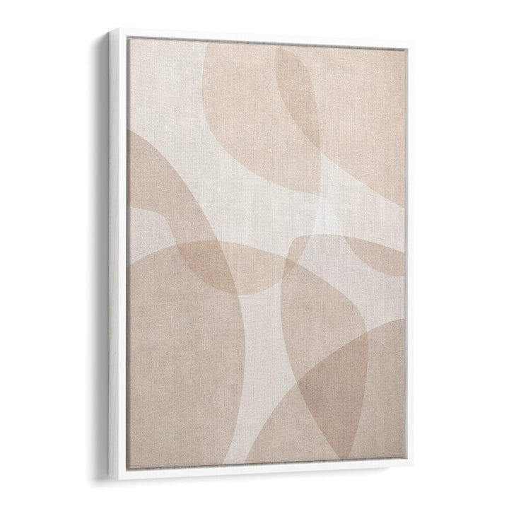 ABSTRACT BEIGE GEOMETRIC ART