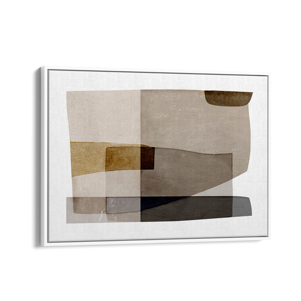 Elevate your space with TRANSFORM, ABSTRACT PAINTINGS featuring unique shapes and neutral tones for artistic inspiration.