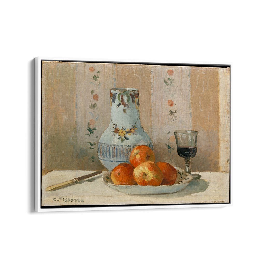 STILL LIFE WITH APPLES AND PITCHER (1872) , VINTAGE PAINTINGS