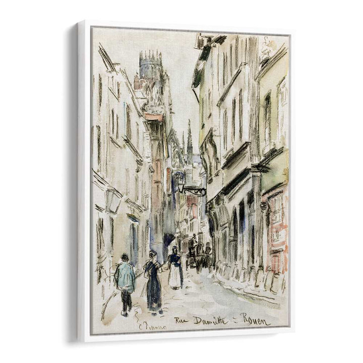 RUE DAMIETTE, ROUEN (CA. 1884)  , VINTAGE PAINTINGS