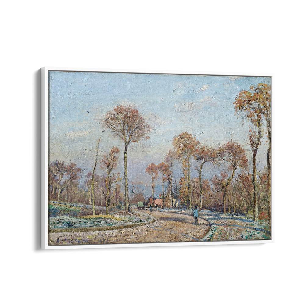 THE ROAD TO VERSAILLES, LOUVECIENNES MORNING FROST (1871) , VINTAGE PAINTINGS