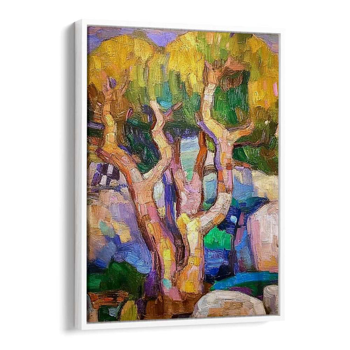 Vibrant artwork featuring the TREE MALLORCA SPAIN, perfect for enhancing your home or garden's tranquility.