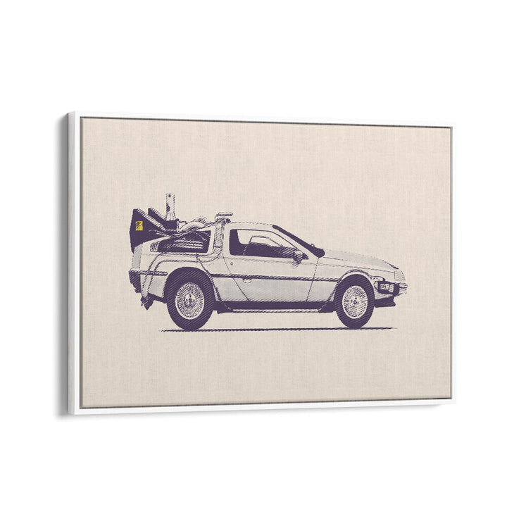 DELOREAN BY FLORENT BODART, AUTOMOTIVE ART PRINTS