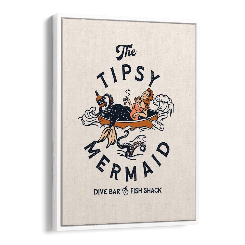 TIPSY MERMAID BY THE WHISKEY GINGER ,BAR POSTERS , BAR ART PRINTS