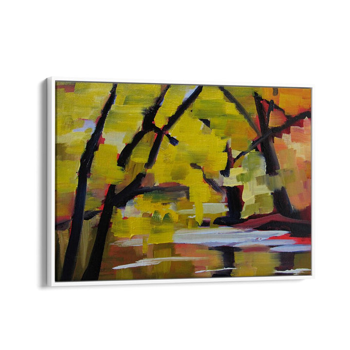 BULLS ISLAND IN AUTUMN , LANDSCAPE PAINTINGS