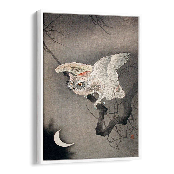 SCOPS OWL IN MOONLIGHT  , JAPANESE PAINTINGS , JAPANESE ART PRINTS