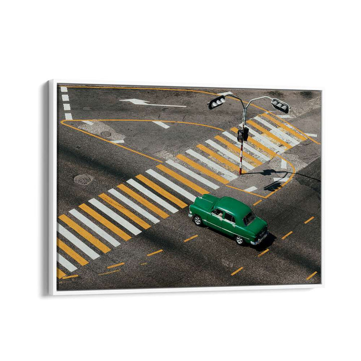 ABSTRACT painting - GREEN CAR by Asianmonk