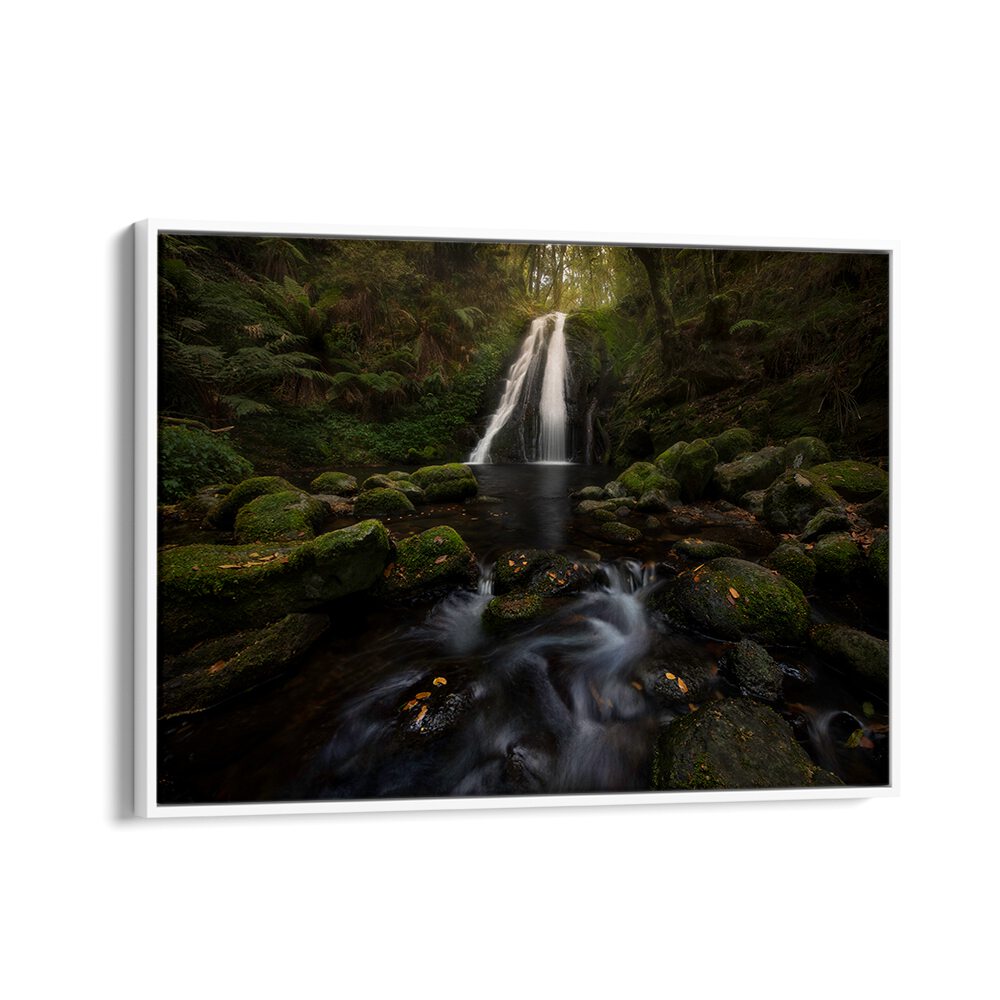 A GRACEFUL WATERFALL , LANDSCAPE PHOTO PRINTS