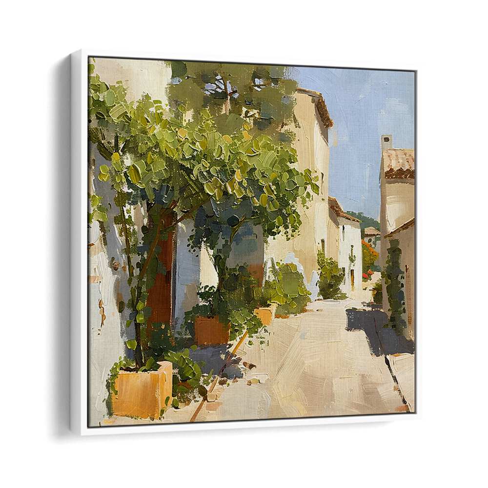 Charming streetscape in STREET IN MALLORCA III, blending elegance and practicality for an enchanting ambiance.