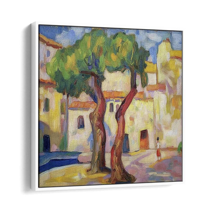 Enhance your space with TWO TREES, a captivating decor piece showcasing elegant intertwining trees.
