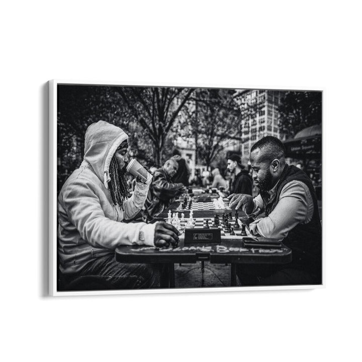 ABSTRACT painting - STREET CHESS BATTLE by Asianmonk