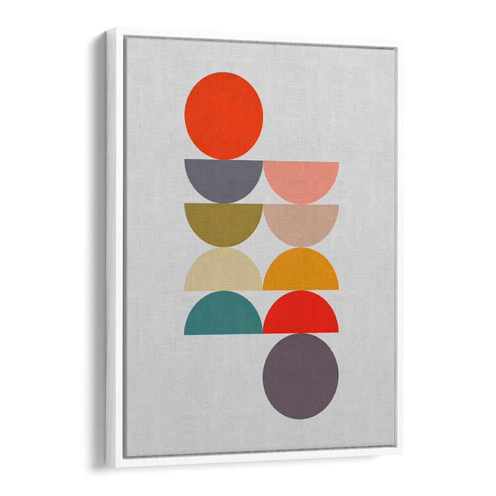 CIRCLES IN HARMONY III, GEOMETRIC ART PRINTS showcase vibrant colors and balanced design for a tranquil home aesthetic.