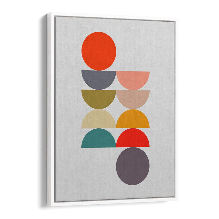 CIRCLES IN HARMONY III, GEOMETRIC ART PRINTS showcase vibrant colors and balanced design for a tranquil home aesthetic.