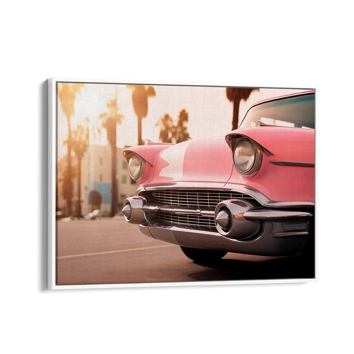 VENICE PINK RETRO CAR , CAR POSTERS