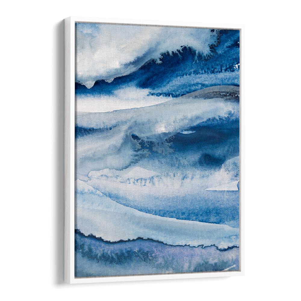 Elegant NATUREFORCE, ABSTRACT PAINTINGS showcasing serene blue waves, perfect for enhancing any modern decor.