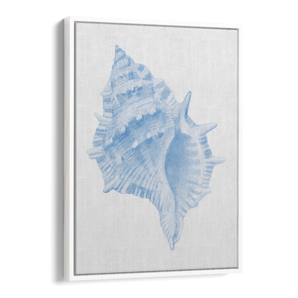 Stunning ONE BLUE CONCH, BEACH PAINTINGS showcasing ocean beauty, perfect for coastal-themed decor in your home.