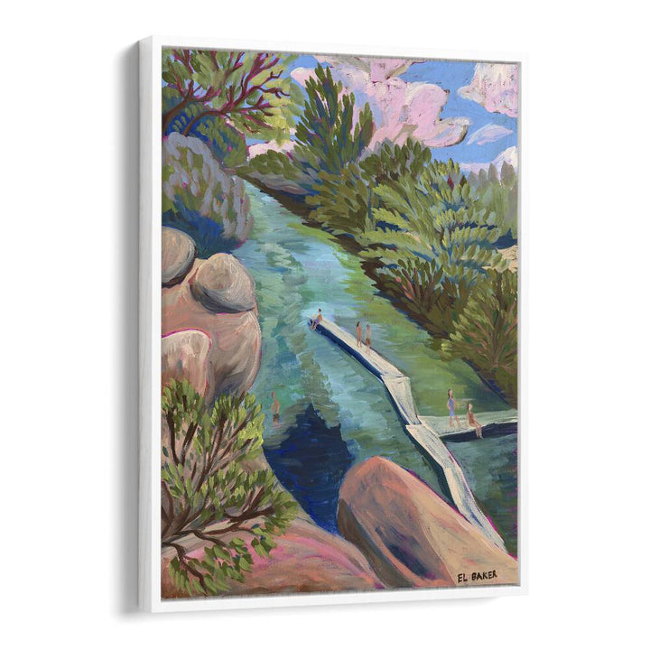 Eleanor Baker painting - WATERING HOLE PRINT by Asianmonk