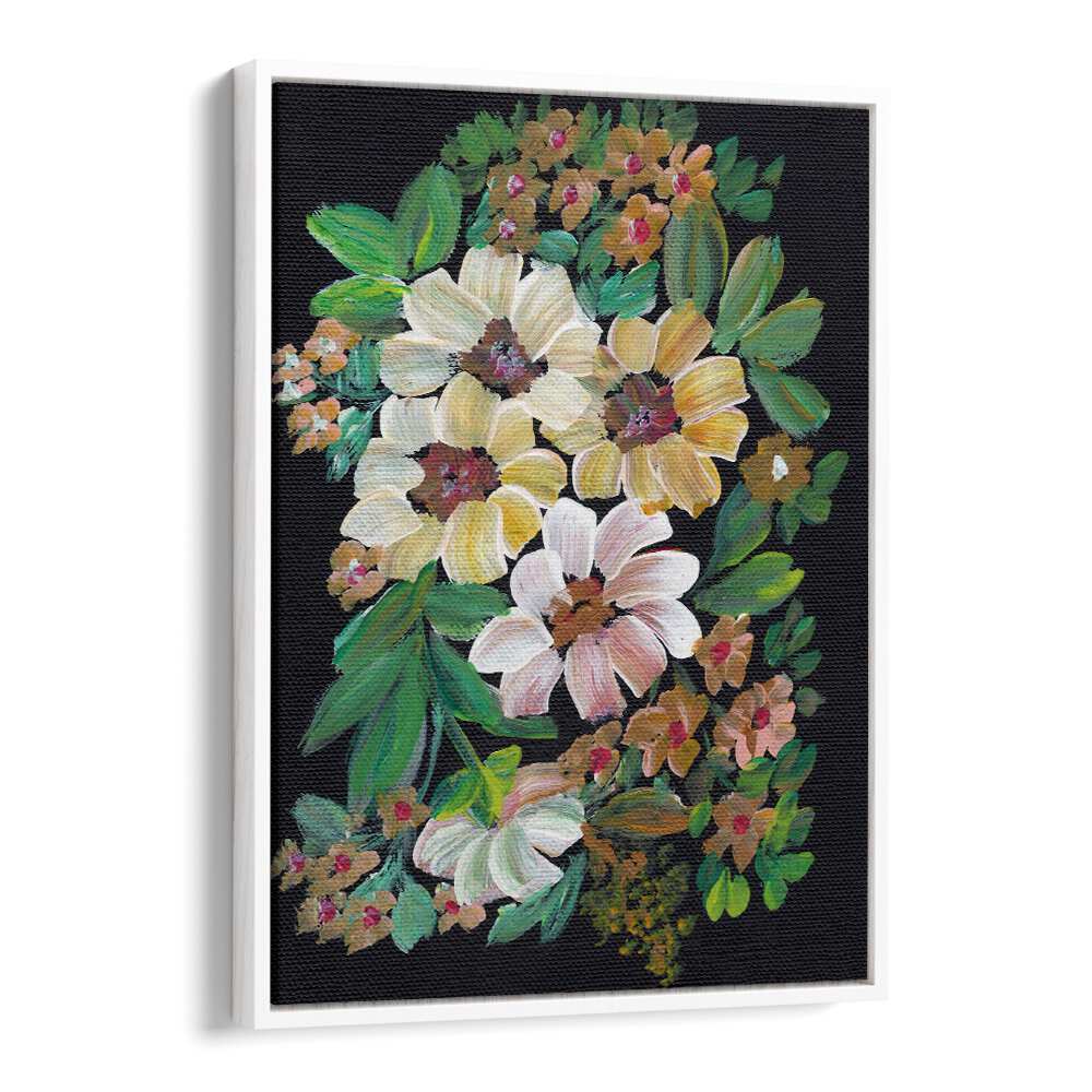 PAINTED FLOWERS , FLORAL FLOWER PAINTINGS