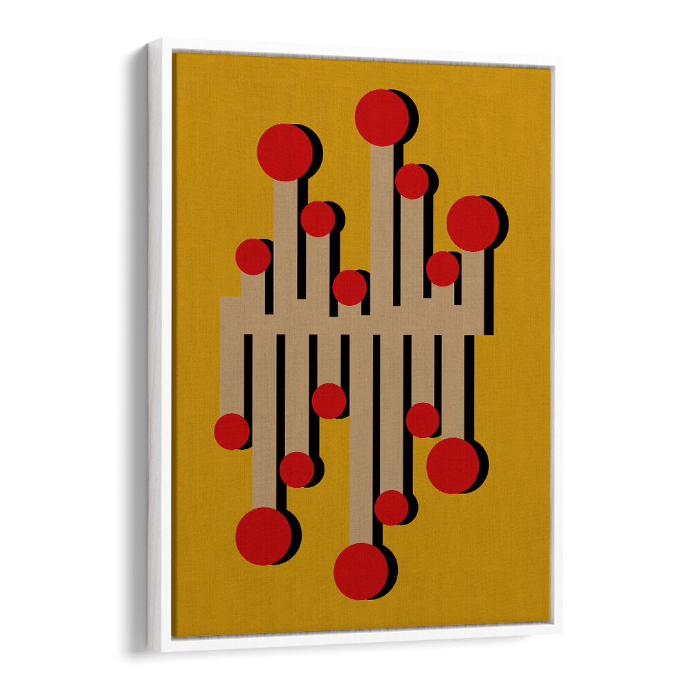 THE 1968 TELEPHONIST MUSTARD , GEOMETRIC ART PRINTS