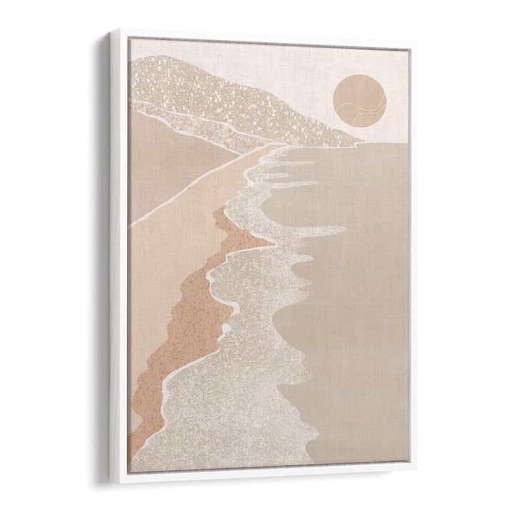 Serene ABSTRACT SEASIDE, LANDSCAPE PAINTINGS capturing coastal beauty with vibrant colors and dynamic forms.