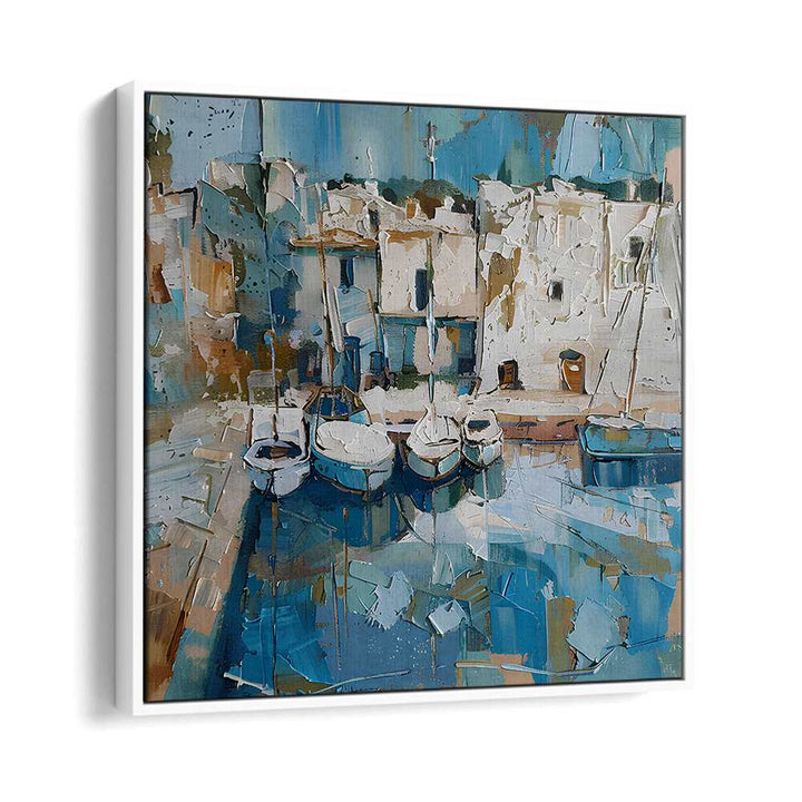Discover tranquility with BOATS IN THE HARBOR MALLORCATHERAPY, perfect for enhancing your coastal decor.