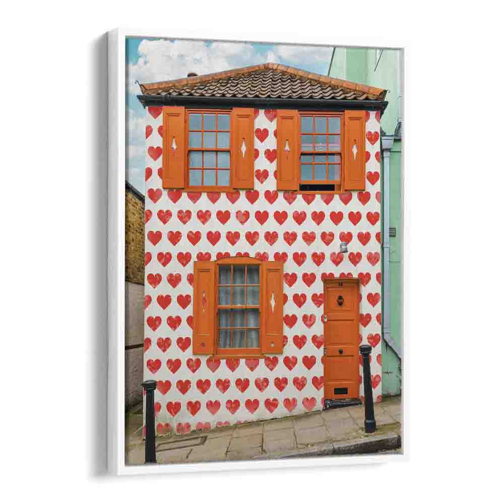 VALENTINES DAY HOUSE , STREET PHOTOGRAPHY ART PRINTS