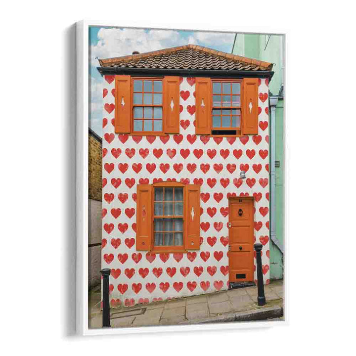 VALENTINES DAY HOUSE , STREET PHOTOGRAPHY ART PRINTS