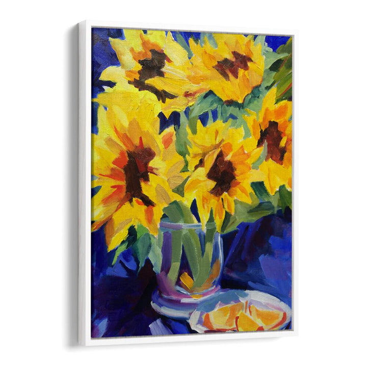 SUNFLOWERS III , FLORAL FLOWER PAINTINGS
