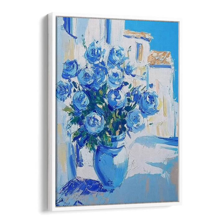 Stunning BLUE ROSES in a vibrant vase, perfect for adding enchantment to any floral collection.