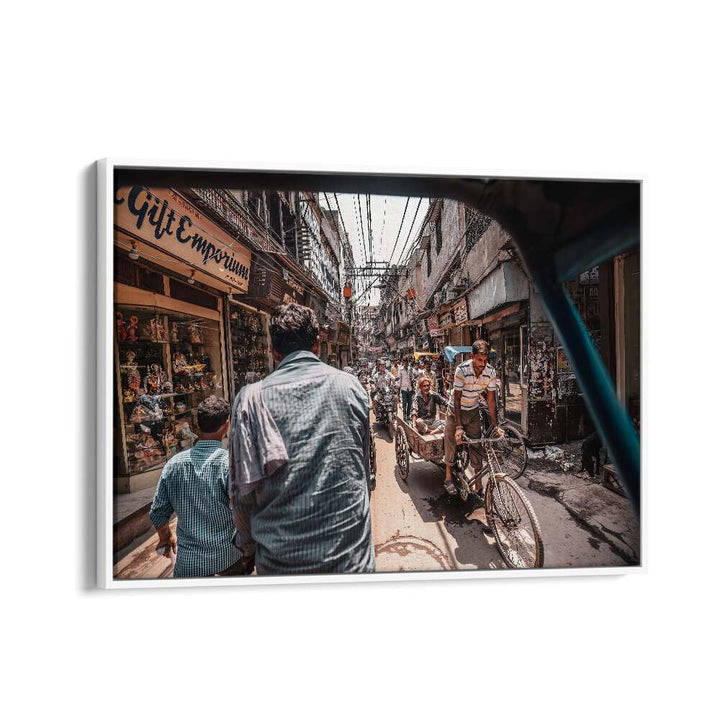 ABSTRACT painting - RUSH HOUR IN OLD DELHI by Asianmonk