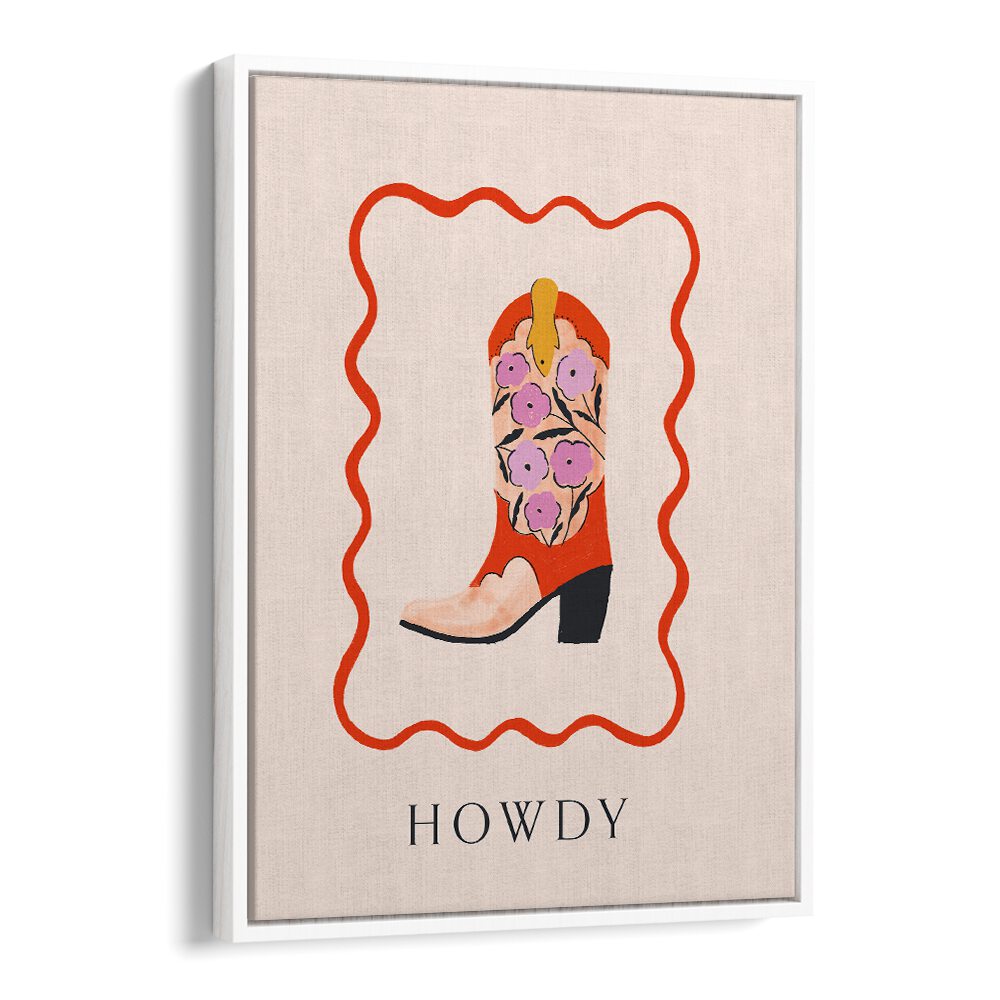 HOWDY COWBOY BOOT BY DUCHESS PLUM , WALL ART PRINTS