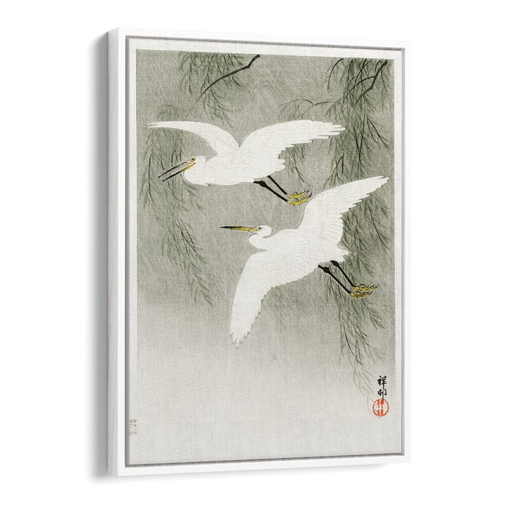 LITTLE EGRETS IN FLIGHT (1925 - 1936)  , JAPANESE PAINTINGS , JAPANESE ART PRINTS