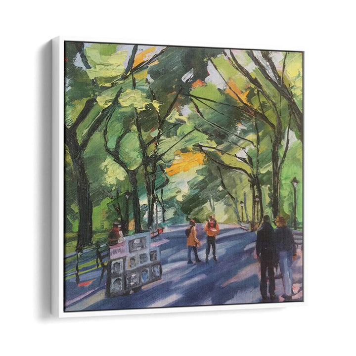 CENTRAL PARK COUPLE , LANDSCAPE PAINTINGS