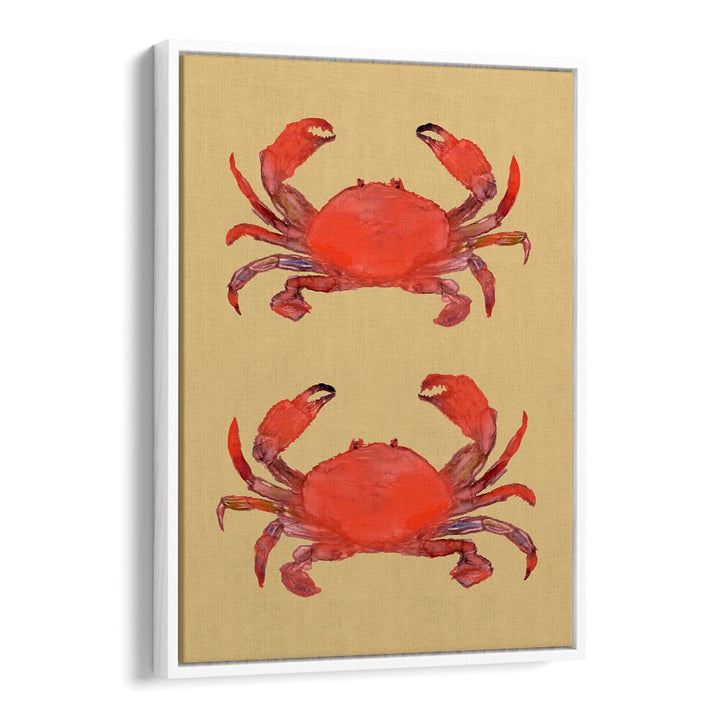 Vibrant CRAB POSTER II, BEACH PAINTINGS adds coastal charm to your space, perfect for beach lovers.