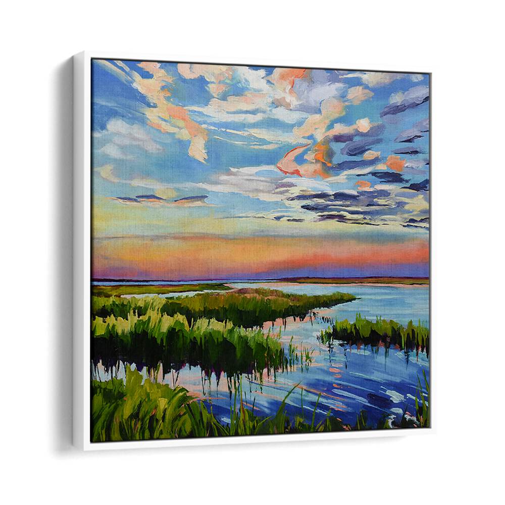 COLOURFUL OF SUNSET , BEACH PAINTINGS