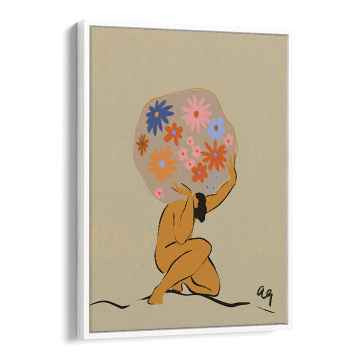 Arty Guava painting - WORLD ON HER SHOULDERS by Asianmonk