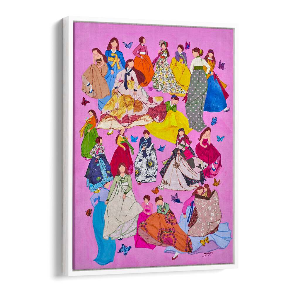 Colorful WOMAN IN DRESSES, FASHION POSTERS featuring diverse styles and vibrant designs perfect for wall decor.