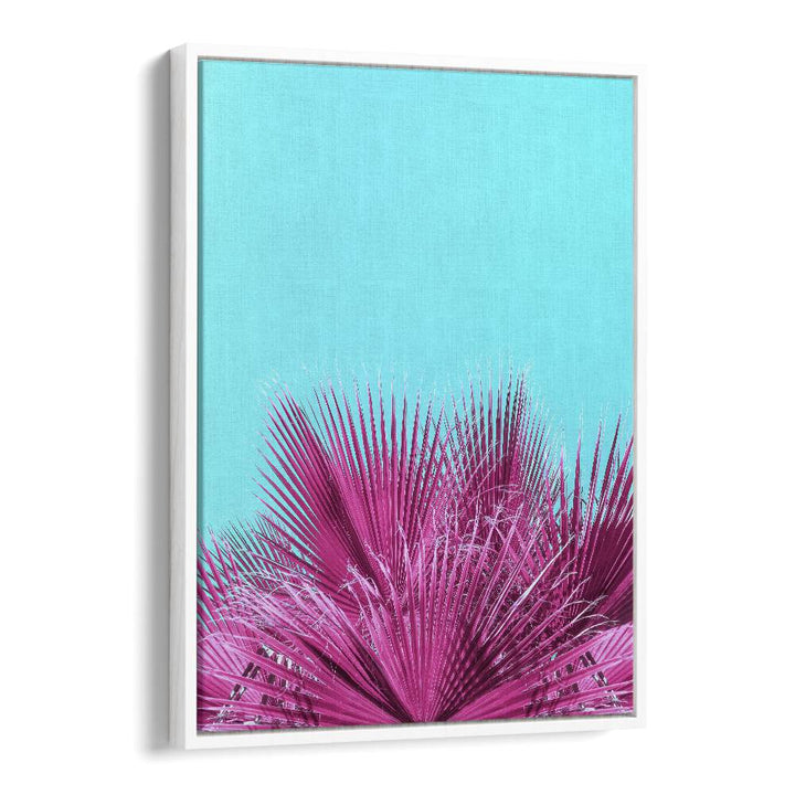 surreal painting - ELECTRIC PINK PALM FRONDS by Asianmonk