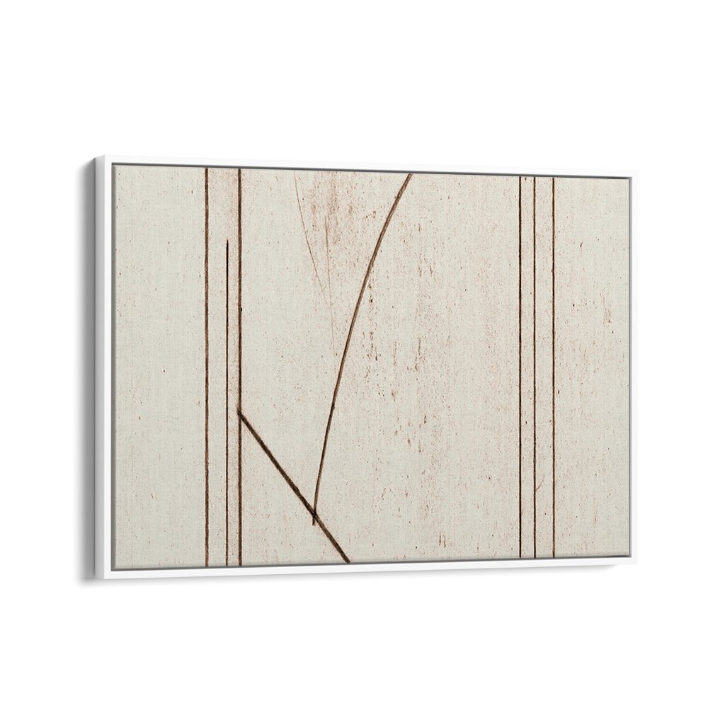MINMOD NO1, ABSTRACT PAINTINGS showcases elegant lines on a textured canvas, perfect for enhancing modern interiors.