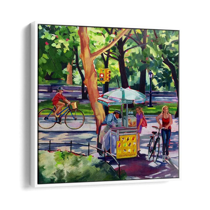 SUNDAY IN CENTRAL PARK , LANDSCAPE PAINTINGS