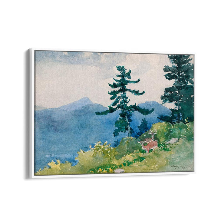 NORTH WOODS CLUB, ADIRONDACKS , VINTAGE PAINTINGS
