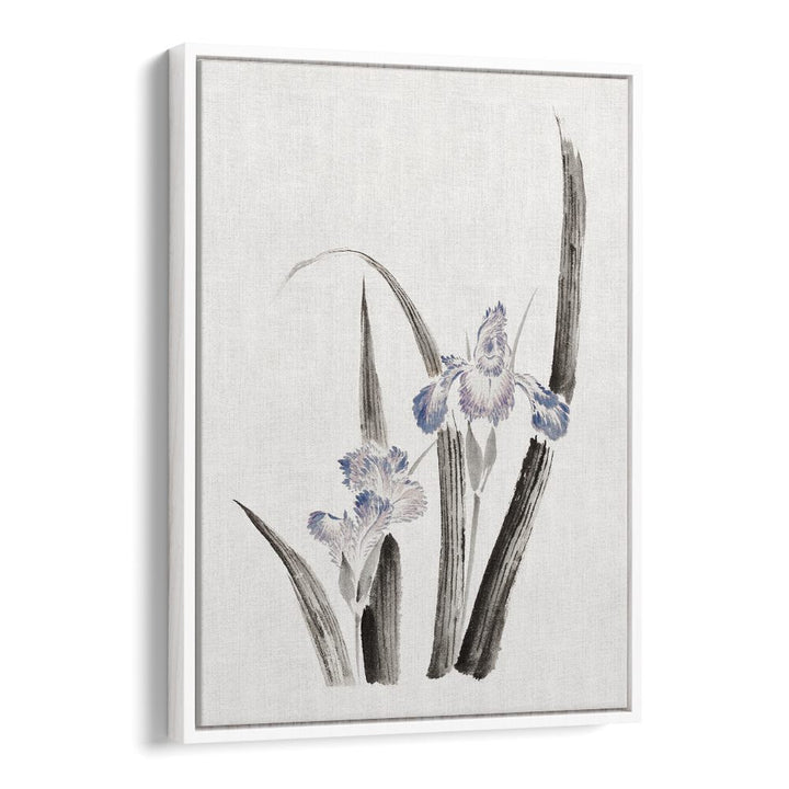 JAPANESE IRIS FLOWER, ALBUM OF SKETCHES (1760–1849) BY KATSUSHIKA HOKUSAI, JAPANESE PAINTINGS