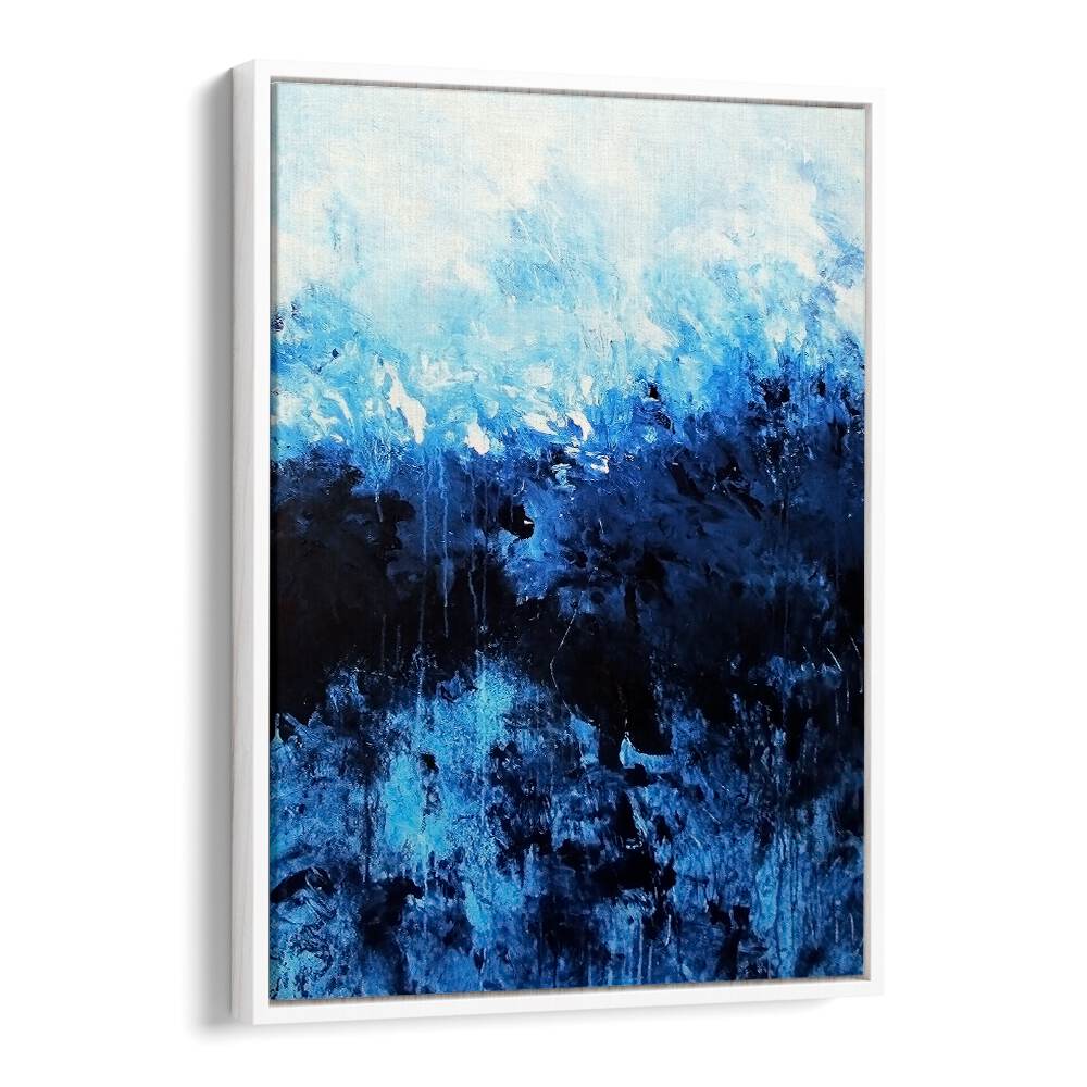 Vibrant blue hues in ABSTRACT DESIGN XIX, a striking piece of ABSTRACT PAINTINGS to elevate any modern space.
